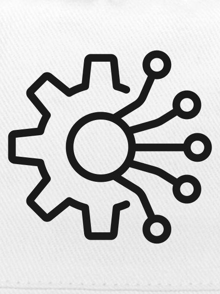 KI-Integration Zahnrad-Symbol