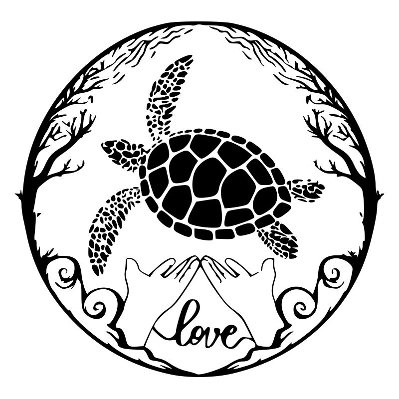Sea turtle love