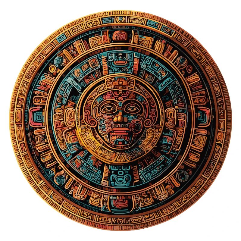 Aztec Sunstone Mandala