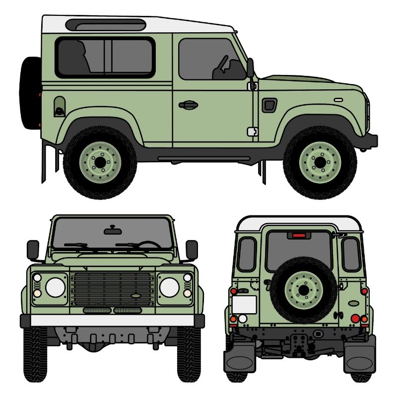 Defender 90 - Sides
