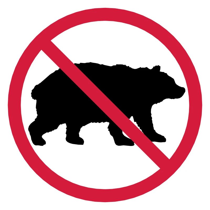 Bär Verboten Schild