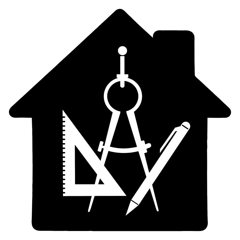 Logo architect house drawing 2