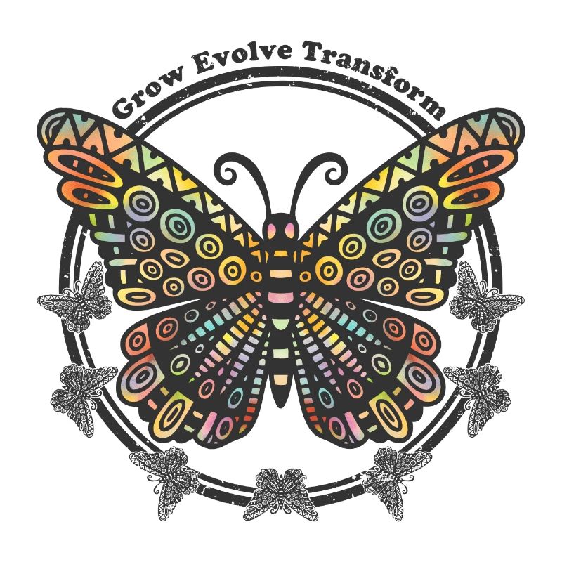 Boho Style Schmetterling - Grow Evolve Transform