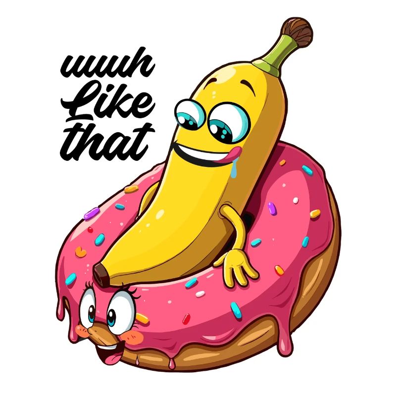 Banana Donut Relationship Love Making Gift