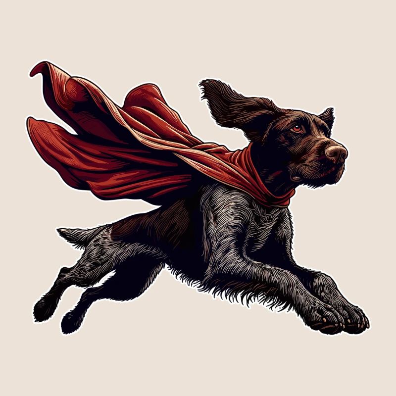 Super Hund Deutsch Drahthaar DD Pointer Geschenk