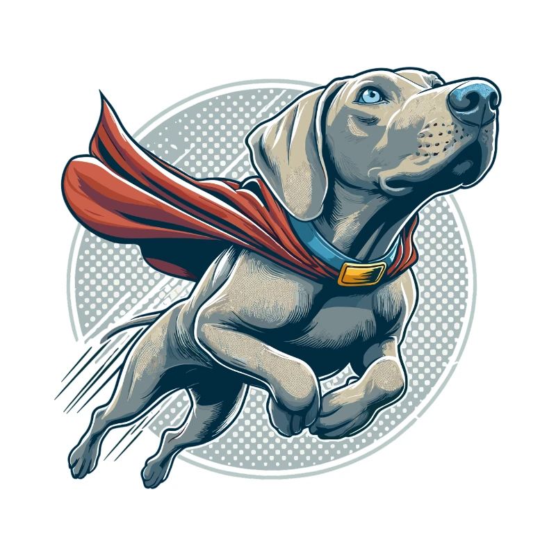 Super Hund Weimaraner Weimi Cape Geschenk