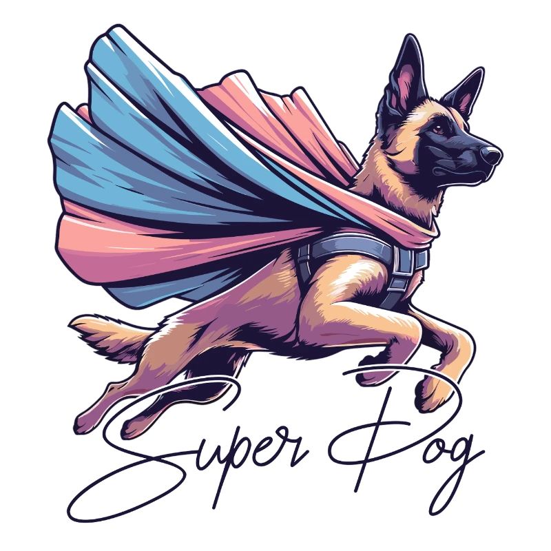 Super Hund Belgischer Schäferhund Cape Geschenk