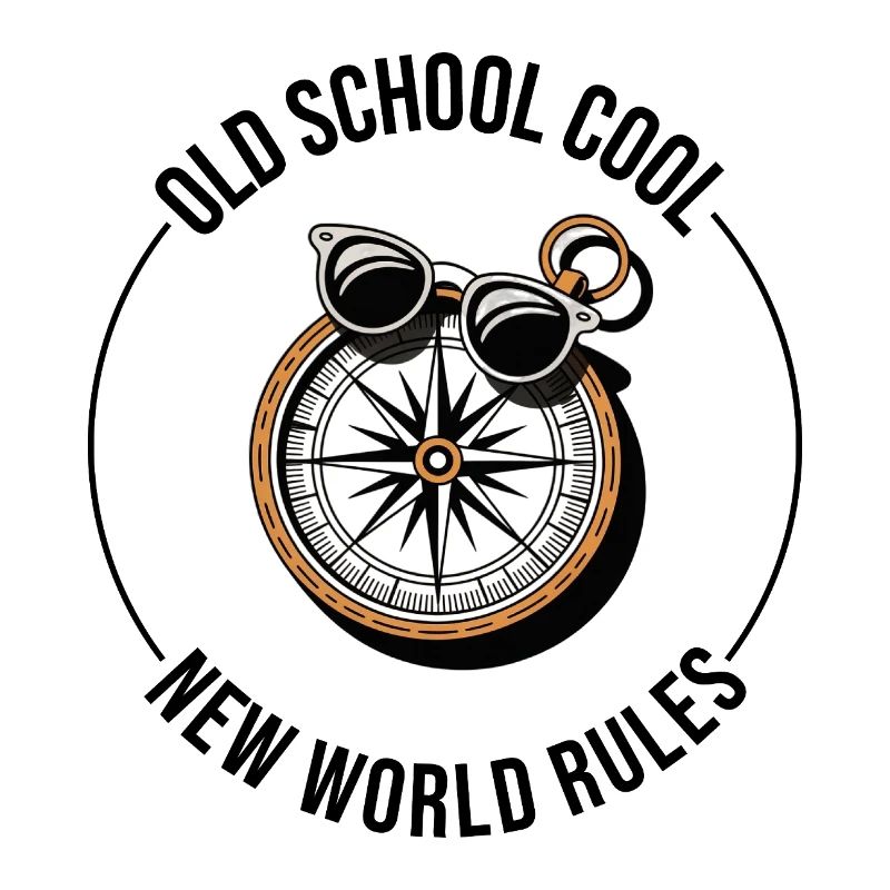 Old School Cool New World Rules Compass