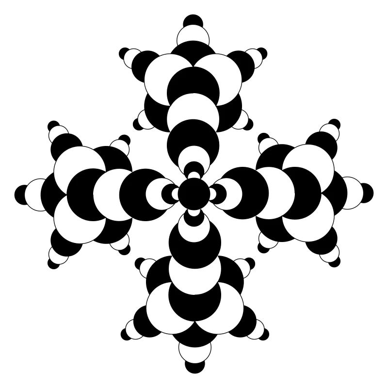 Fractal Molecule Crop Circle