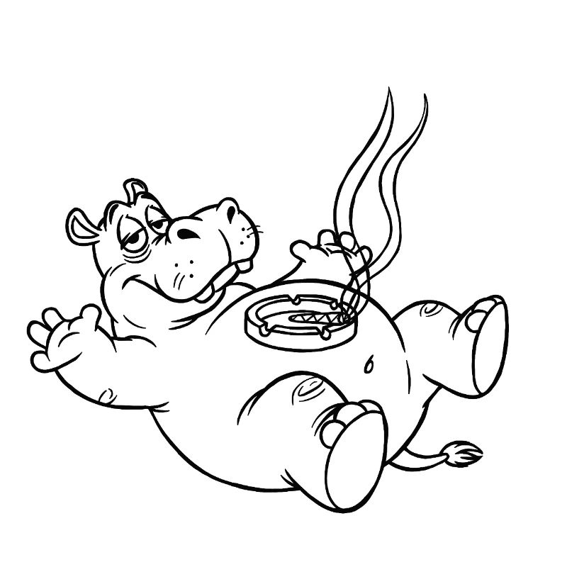 Witziges Hippo