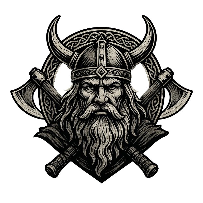 Wikinger mit Axt Odin Thor Walhalla Krieger