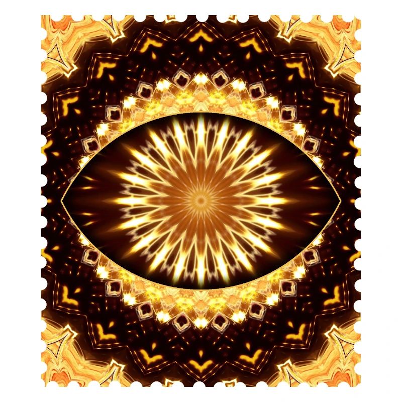 Kaleidoscope Fire Eye Pattern