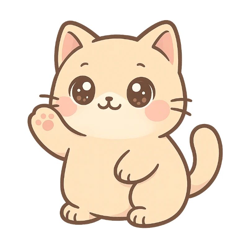 Conception du Wavening de chatons Kawaii
