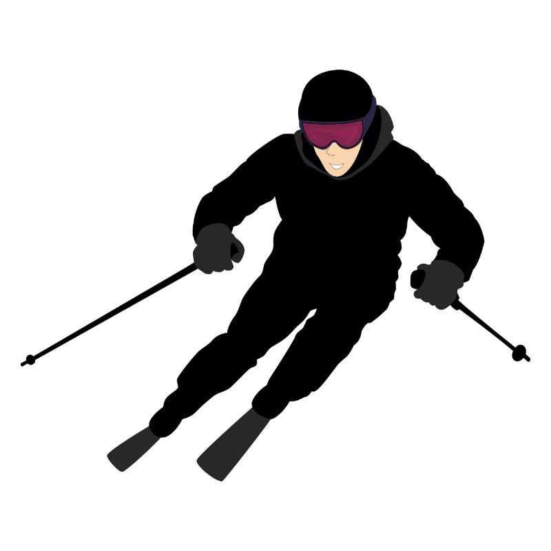 Skieur dynamique