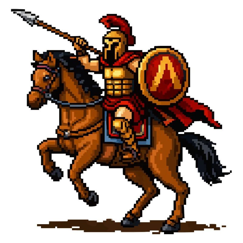 Chevalier Pixel à Cheval