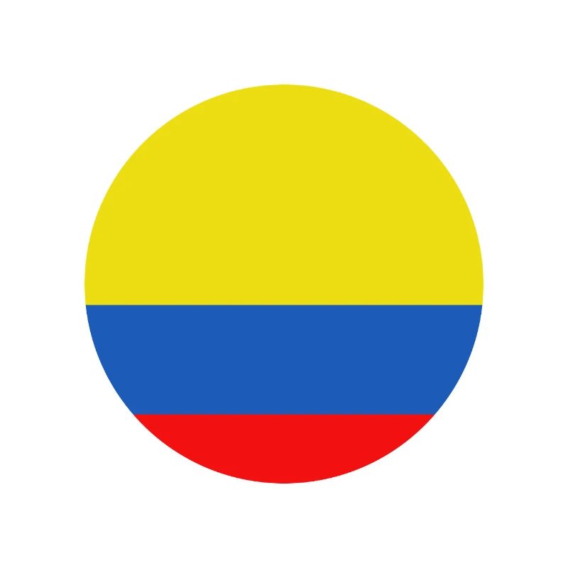 Drapeau rond de la Colombie