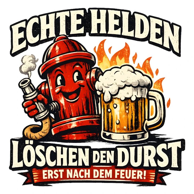 Echte Helden löschen den Durst