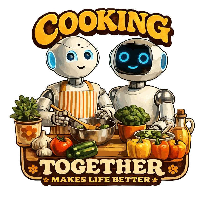 Roboter kochen gemeinsam