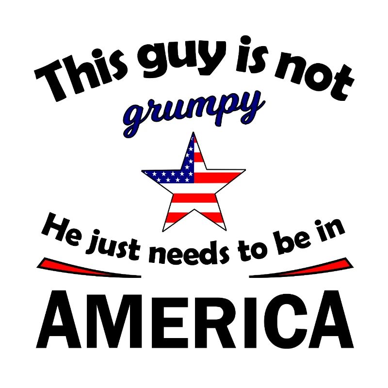 Grumpy Star mit US Flaggenstern