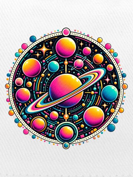 Kosmische Planeten Neon