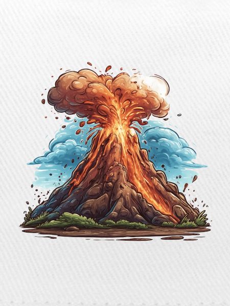 Vulkanausbruch Lava Explosion