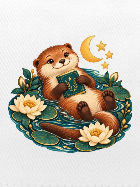 Otter Reader am Teich