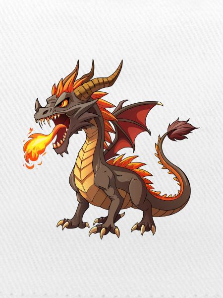 Feuerspeiender Drache