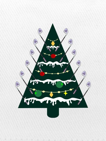 Weihnachtsbaum, Golfen Golfschläger