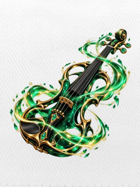 Smaragdgrüne Arkane Violine