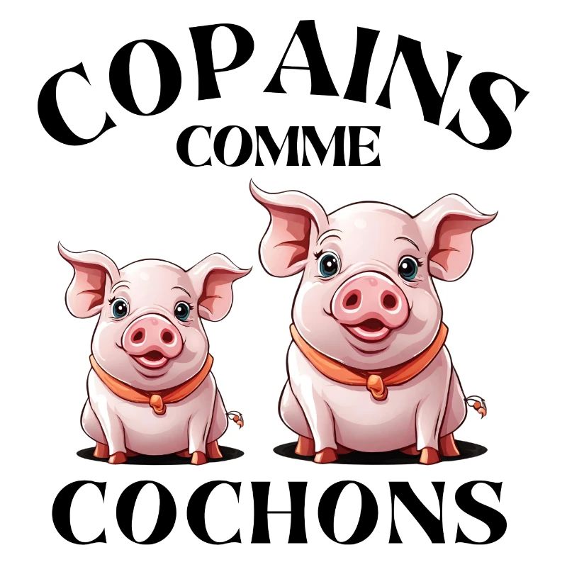 cochon, copains comme cochons, amitié