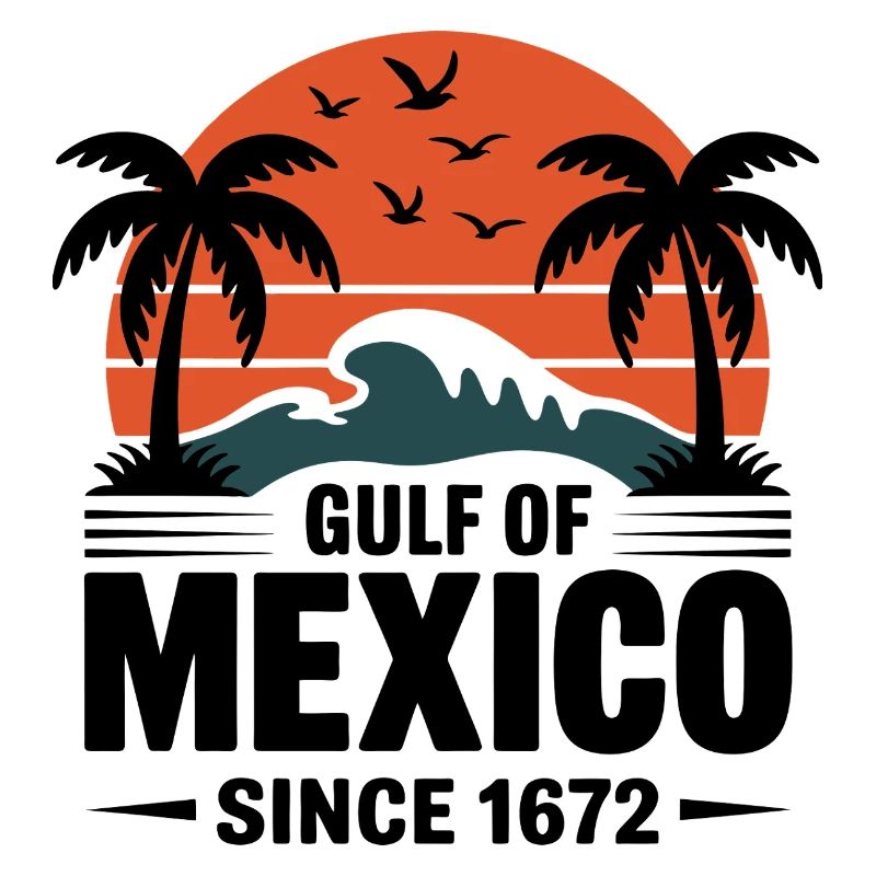 Gulf of Mexico Since 1672 Retro Beach Vibes
