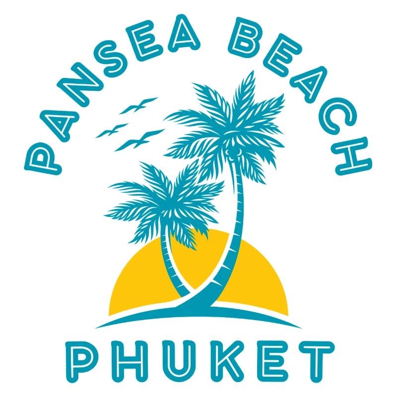 Phuket Beach Palms Sunset
