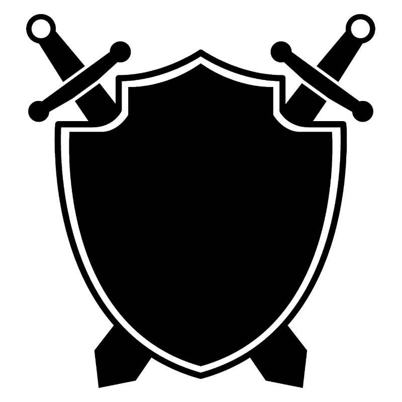 Bouclier médiéval avec épée