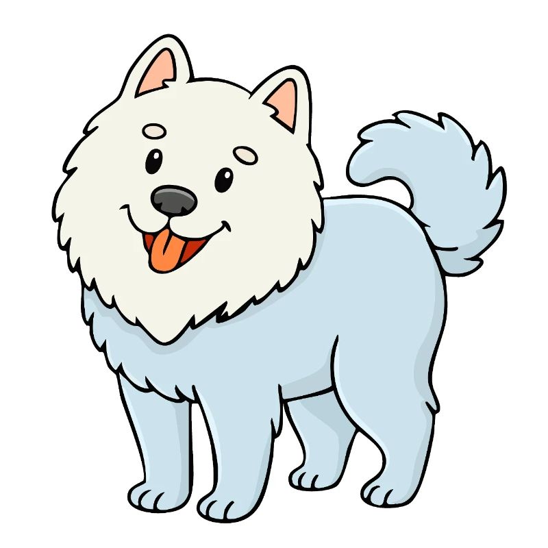 Fuzzy Dog (White/ Comic)