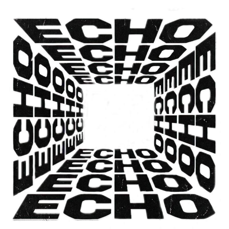 Tunnel Echoes Typographic Pattern