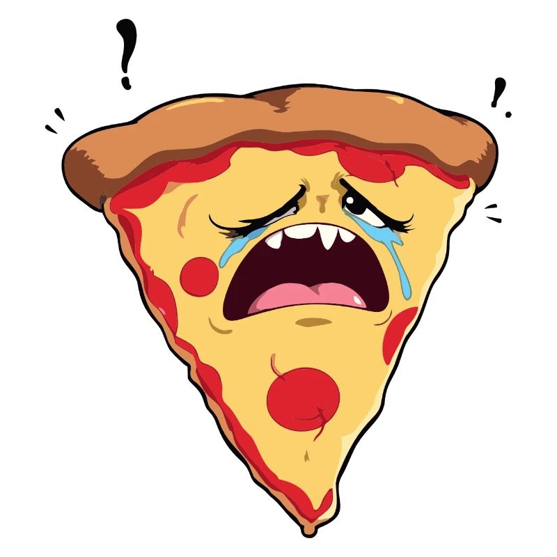 sad pizza