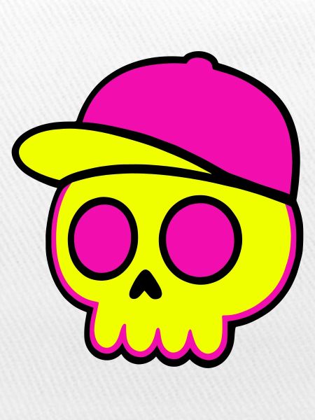 Neon Skull Cap Design