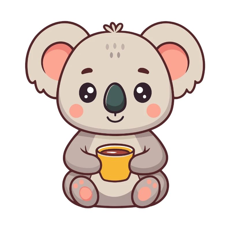 Koala Doux Tasse Café