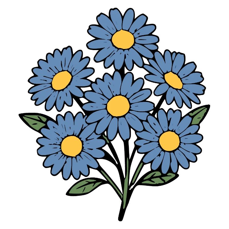 Bouquet fleur de fleurs bleues