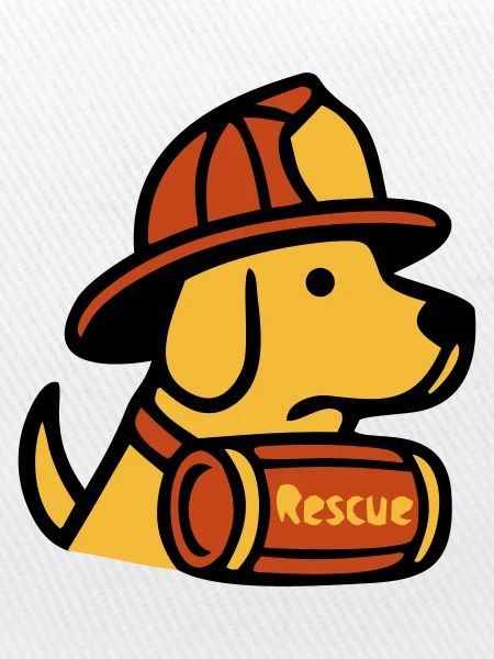 Rescue Dog Fire Brigade Icon
