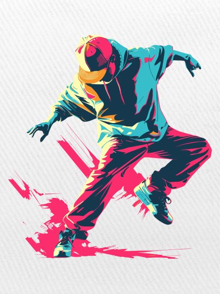B-Boy Cartoon Stil