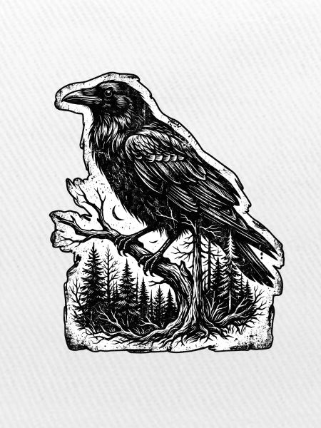 Nebelkrähe Schamane