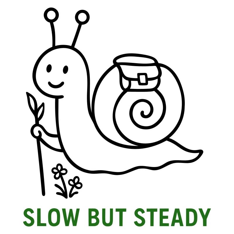 Wanderschnecke Slow but Steady