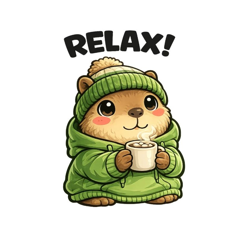 Relax Bear en sweat à capuche vert