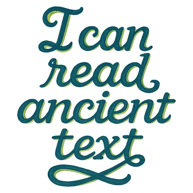 Antikes Script Tee