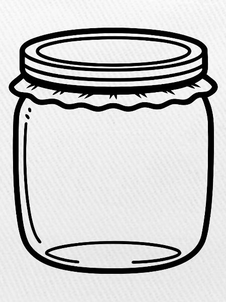 Jam Jar Outline