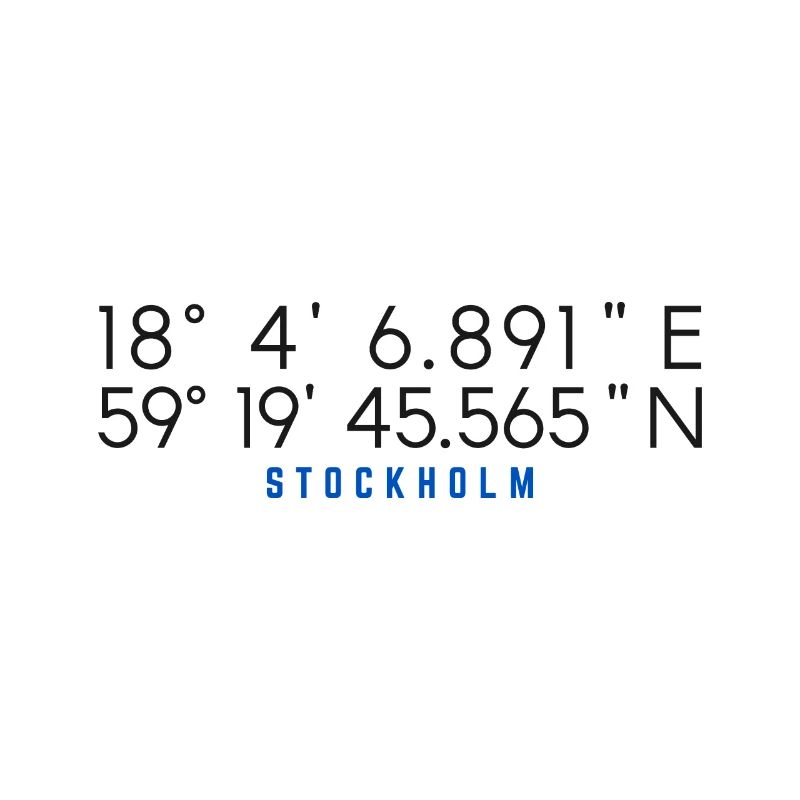 Stockholm Coordinates Chart