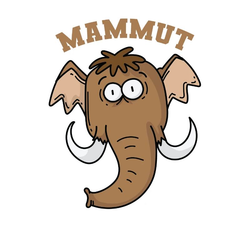 Mammoth with short trunk