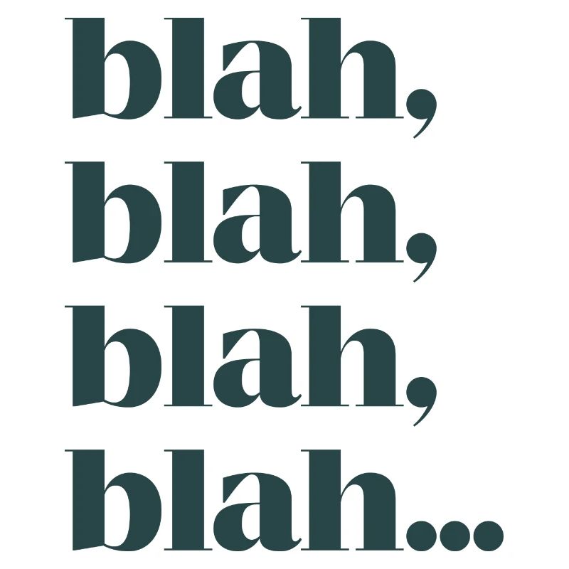 Blah bla bla