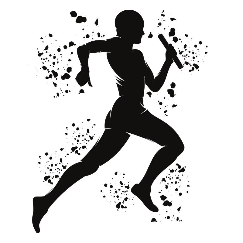 Coureur de relais, Course de relais, Course de relais, Course de relais